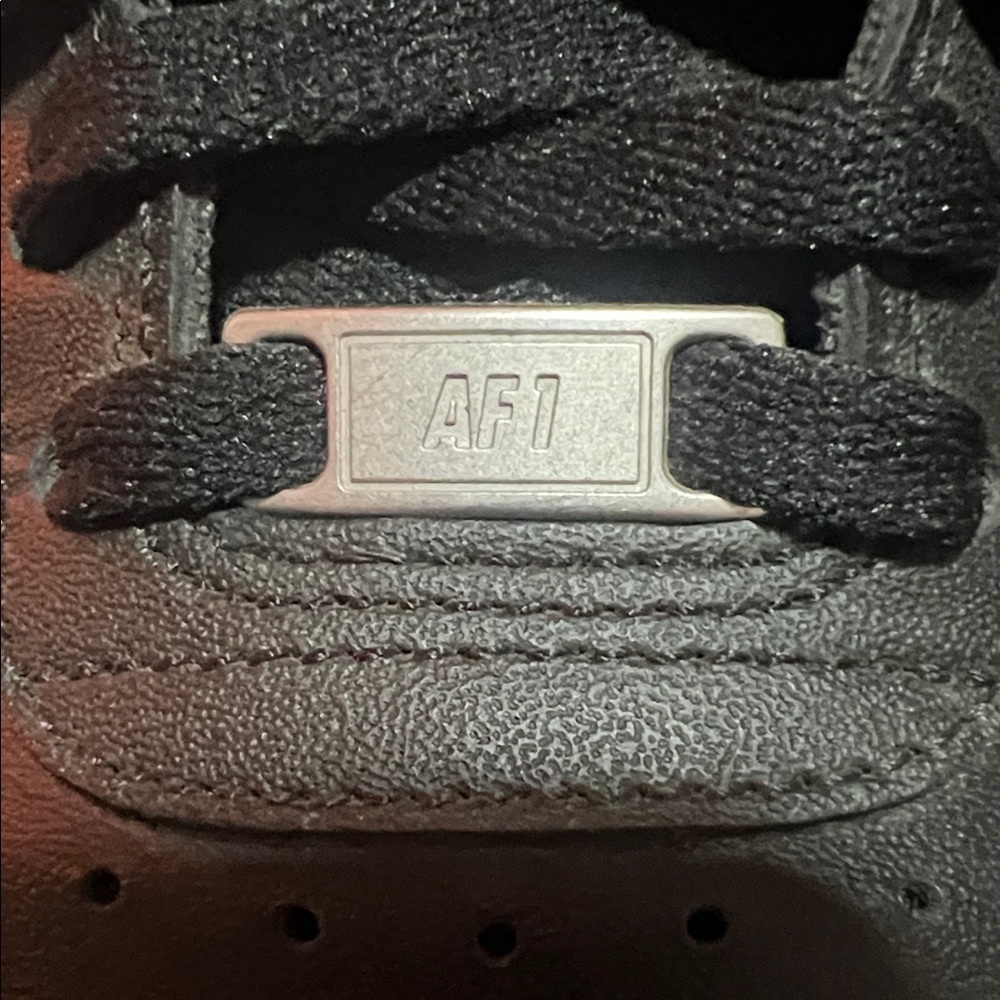 Nike Black Air Force 1 Men's Sneakers - Picture 6 of 6